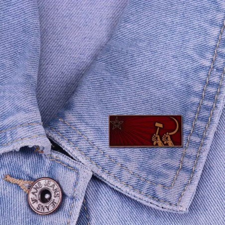 Stern Hammer und Sichel Pin
