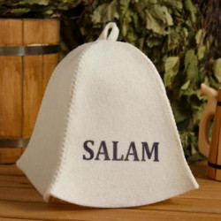 Шапка для бани SALAM белая