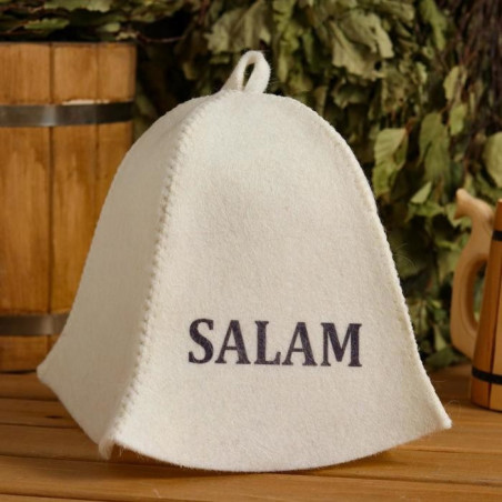 Chapeau de sauna blanc SALAM
