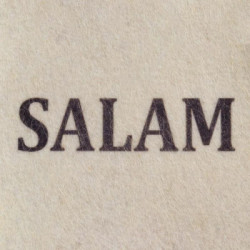 White SALAM sauna hat