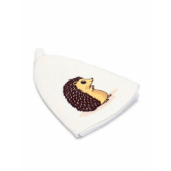 Gorro de baño y sauna con forma de erizo