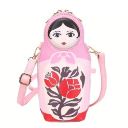 Adorable sac bandoulière russe Matriochka pour femmes
