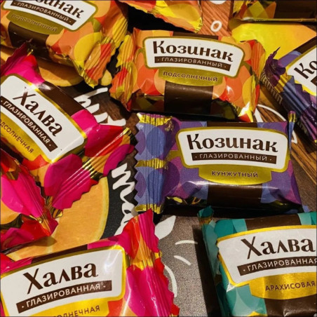 Gemischte glasierte Kozinaki und Halva 350g