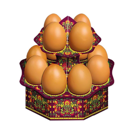 Dekorativer Eierständer für 12 Eier