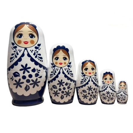 Muñeca matrioska 5 piezas 14 cm