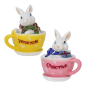 Tirelire Lapin dans une tasse, 13 cm