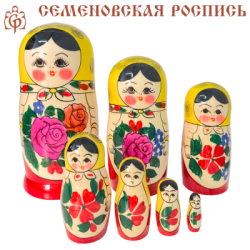 Matryoshka Semyonovskaya de 7 piezas 16 cm