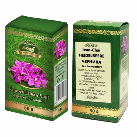 Ivan-Chai fermentado con arándanos, 50 g