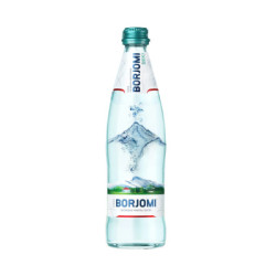 Original Borjomi Mineral Wasser Glasflasche 0.5L