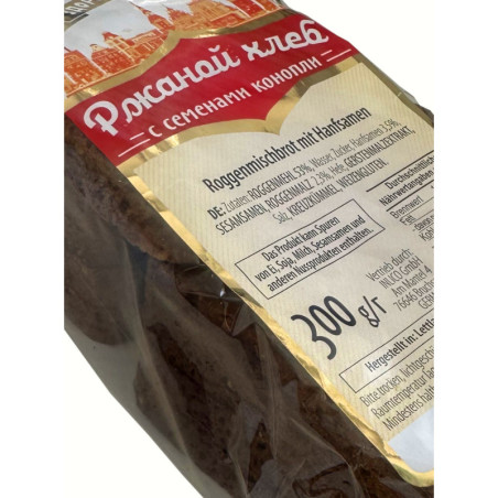 Pan de centeno con semillas de cáñamo 300g