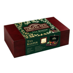 Caja de madera Ahmad Tea con 80 bolsitas de té surtidas