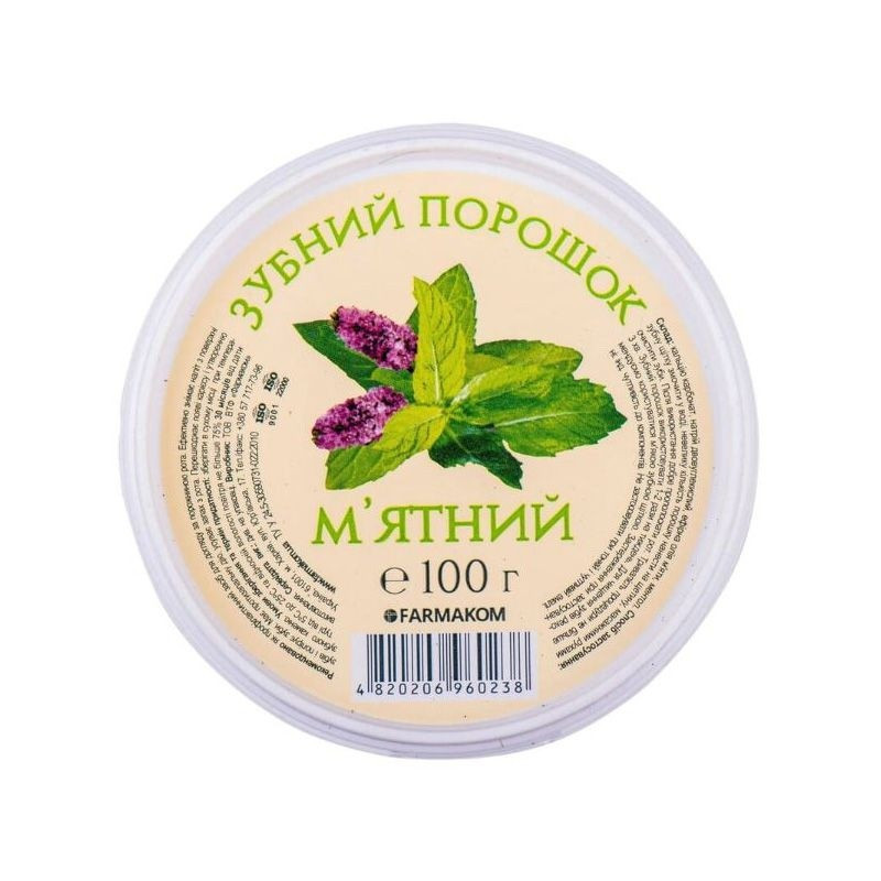 Dentifricio in polvere alla menta 100 g Dentifricio in polvere alla menta 100 g