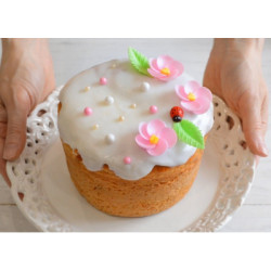 Weisse Vanilleglasur für Osterkuchen, 75 g