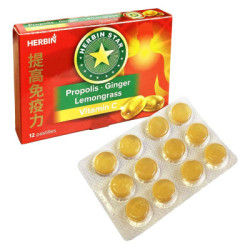 Pastilles Zvezdochka à la propolis et au ginseng, 12 comprimés