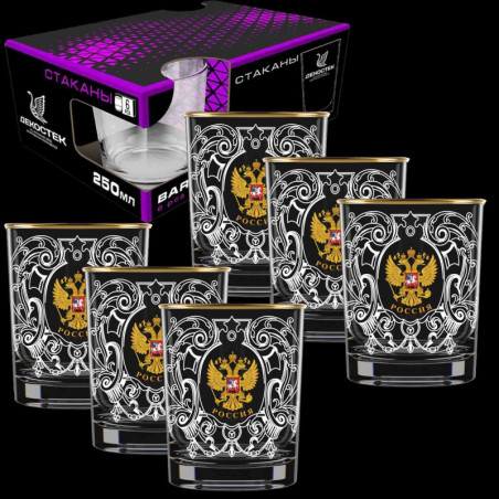 6er-Set Gläser Russland 250 ml