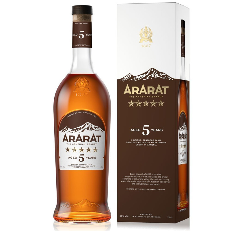 Коньяк Арарат 5 лет выдержки 0.5L Коньяк Арарат 5 лет выдержки 0.5L