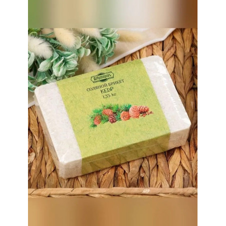 Salzziegel mit Altai-Kräutern Zeder 1,35 kg
