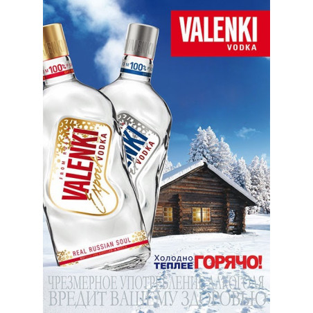 Russischer Wodka Valenki 0,5 L Alc. 40 %