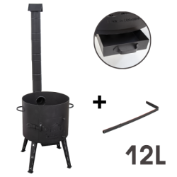 Foyer pour chaudron avec tuyau 12L