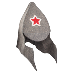 Шапочка банная Будёновка войлок В - 35 см Ш - 40 см