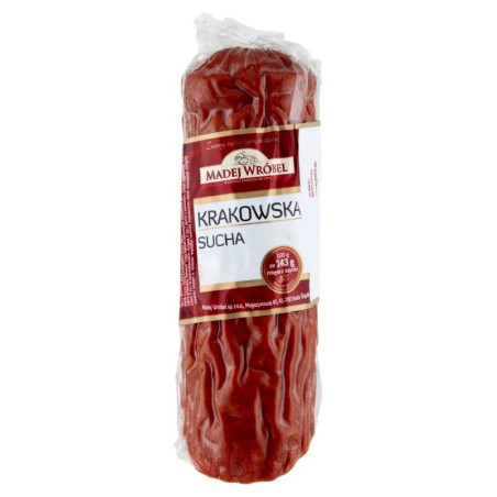 Kiełbasa krakowska sucha Madej Wróbel 118g