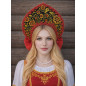 Кокошник русский народный Хохлома Кокошник русский народный Хохлома